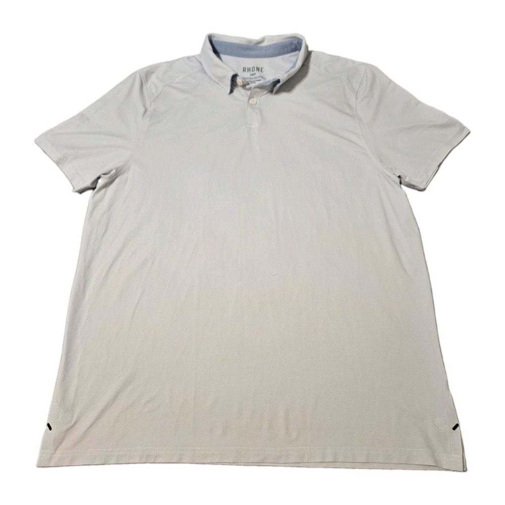 Rhone Men's Slim Fit Commuter Polo Light Blue Size XL